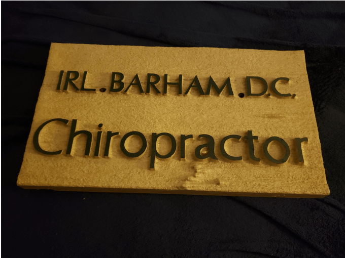 Irl Barham, D.C plaque